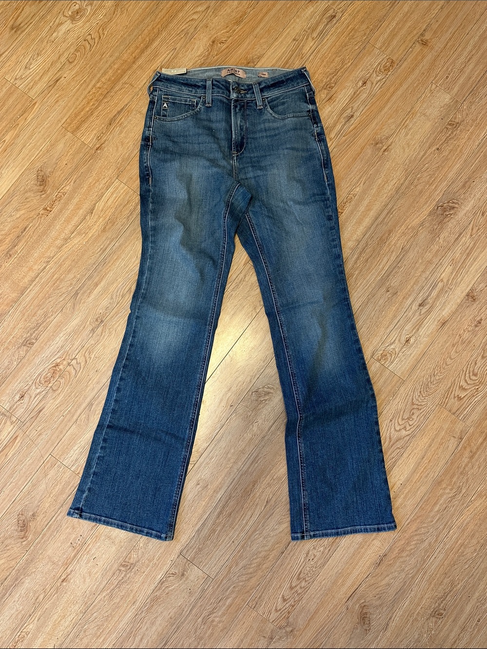 Ariat Veracruz High Rise Boot Cut Jeans - Medium Wash Blue